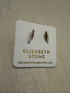 Elizabeth Stone Mod Bar Earrings